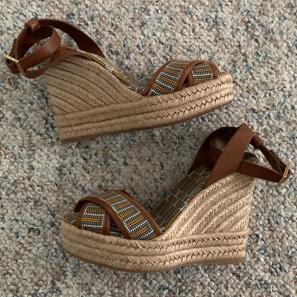 Tory Burch Florian Espadrille Wedges - Picture 7 of 12